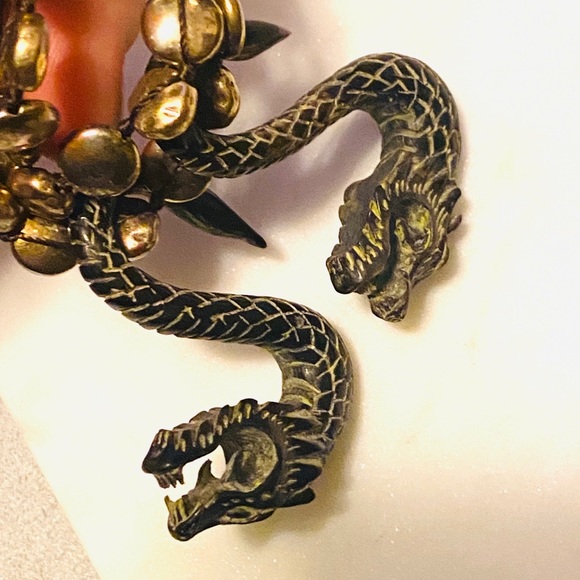 Rare Vintage Buffalo Horn Dragon Plugs - Picture 4 of 11